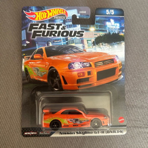 Hot Wheels Nissan Skyline GT-R (BNR34) new collector car
