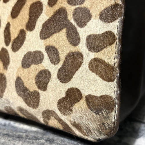 Dolce & Gabbana Ponyhair Leopard Print Shoulder Bag used