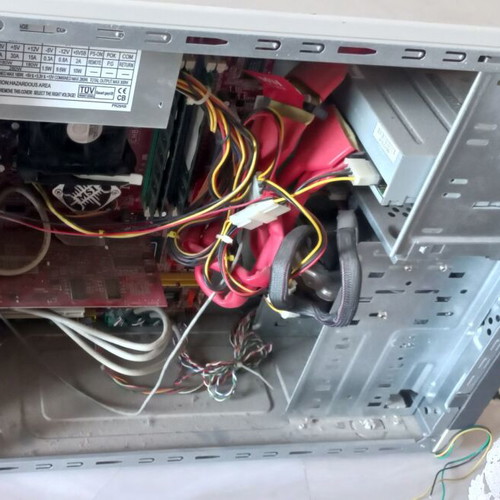 Desktop computer tower used, MSI mainboard, Intel inside, Nvidia Club graphics