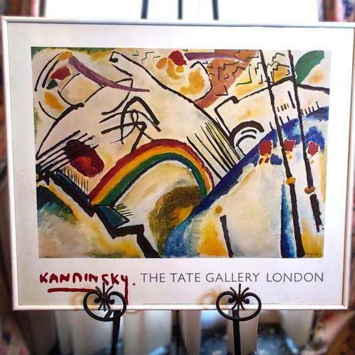 Vintage Kandinsky Cossacks Art Print 1992 Tate Gallery framed used