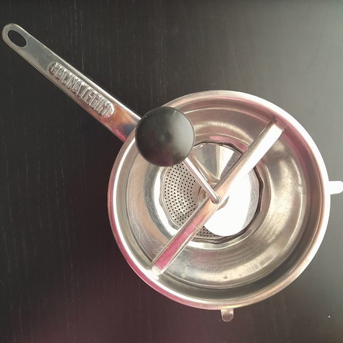 Retro MACINA LEGUM grain mill, stainless steel 18/8