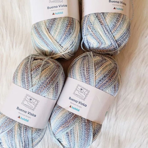 Buena Vista cotton yarn blue multicolor new, super fine #1