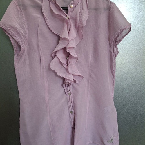 Nolita shirt used, slim fit, pink, size L
