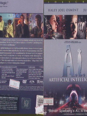 Τεχνητή Νοημοσύνη DVD μεταχειρισμένο, επιστημονικής φαντασίας με υπότιτλους