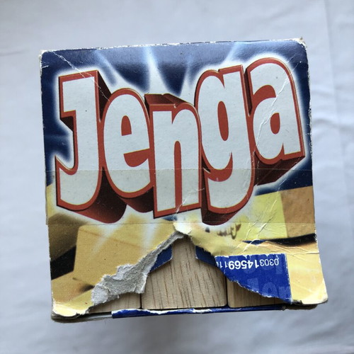 Jenga vintage board game used, classic Parker Hasbro edition