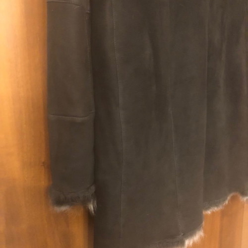 Gueros Costas mouton coat long new unworn women's size L black
