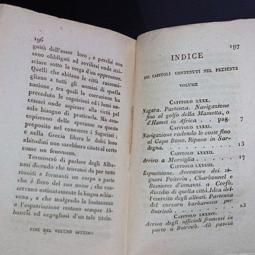 Italian travel book by Pouqueville used, 1829 Epirus