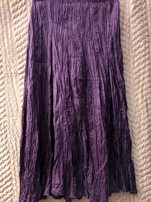 Satin skirt long purple like new Anna Raxevsky