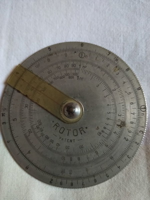 Περιστροφικός λογαριθμικός κανόνας ναυτιλίας μεταχειρισμένος, δεκαετία 1920-1930