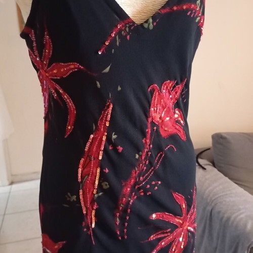 Casamia women's dress like new, black coral, size M/L