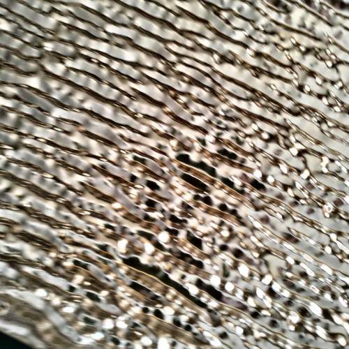 In art metal platter new, dimensions 35x20