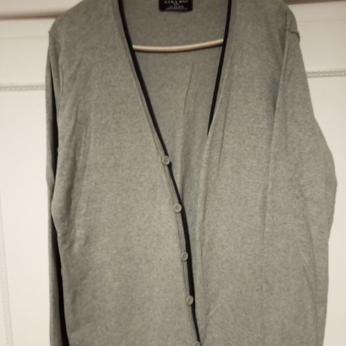 Zara men's cardigan like new, gray, size M