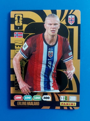 Panini FIFA World Cup 2026 #7 Erling Haaland Golden Baller card new