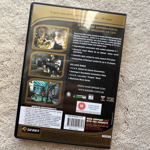 F.E.A.R. PC game like new