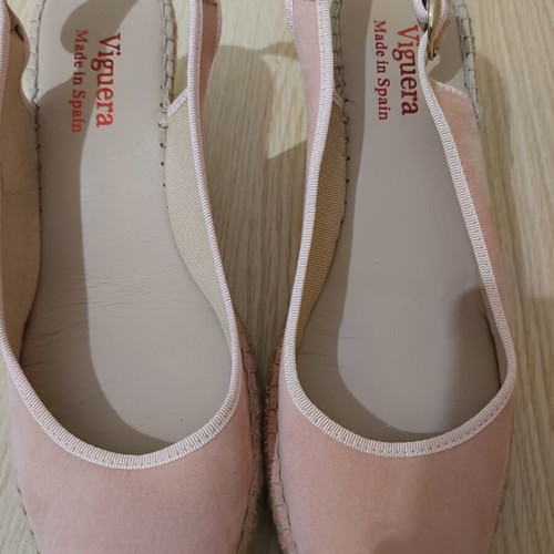 Viguera espadrilles like new, size 41, pink, platform 6.5 cm