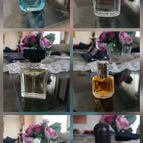 Vintage Miniature Perfume Collection like new, 6 authentic pieces