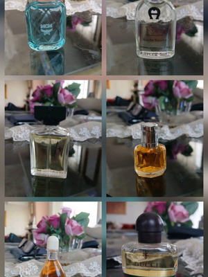 Vintage Miniature Perfume Collection like new, 6 authentic pieces