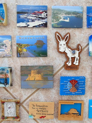 Fridge magnets used, collection of 17 souvenirs from Greece
