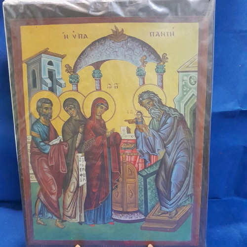 The Presentation wooden icon new, dimensions 26x35
