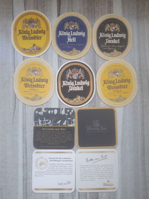 Beer Coasters used, set of 10 No 7
