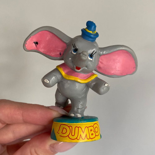 Disney Dumbo pvc figure set of 2 used, 1980s Bullyland Germany