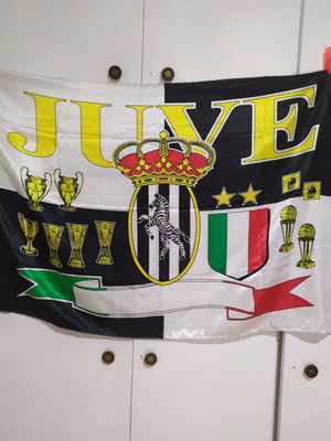 2 Juventus flags, old set