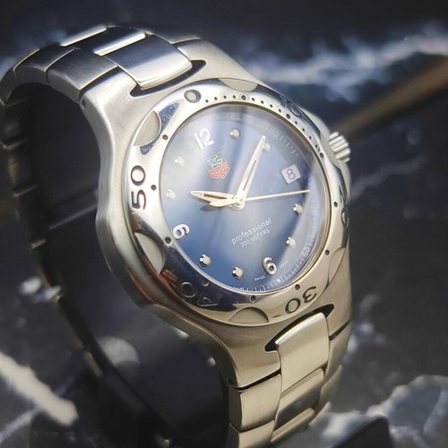 TAG Heuer Kirium Professional 200m watch used, blue sunburst dial