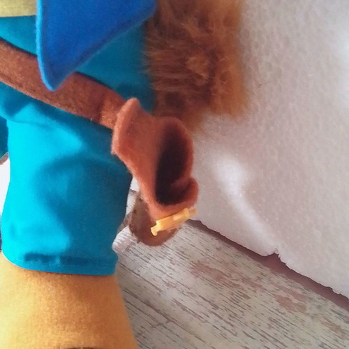 Plush Sheriff Beaver used Sommerland, height 35 cm