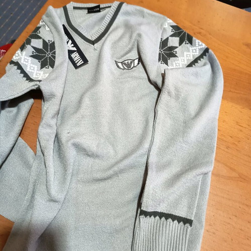 Emporio Armani sweater new, gray, size L/XL