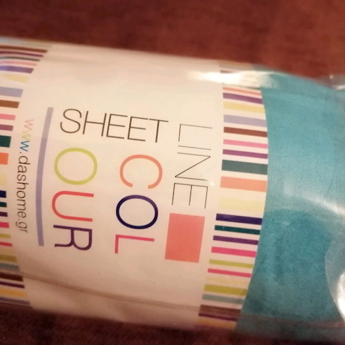 Dashome fitted sheet double size new, 170x200+30, turquoise