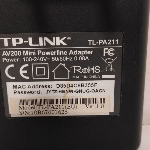 TP-Link TL-PA211 AV200 Mini Powerline Adapter like new