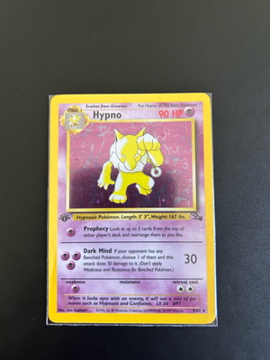Pokemon Tcg Fossil Hypno holo 1st edition σαν καινούργιο