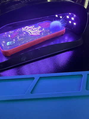 Handmade phone cases new with cream glue and UV resin glue