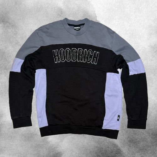 Hoodrich sweatshirt with color block design like new