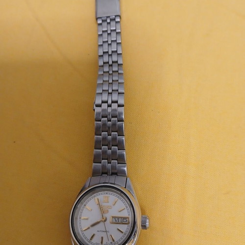 Seiko 5 Automatic wristwatch used, women's silver
