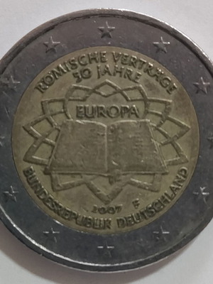 Γερμανικό Δίευρο 2007 αναμνηστικό Συνθήκη της Ρώμης μεταχειρισμένο