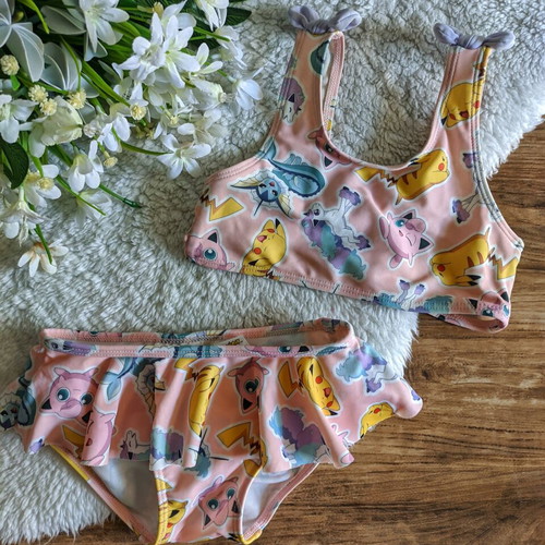 Pokemon bikini used for girl 92 cm H&M multicolor