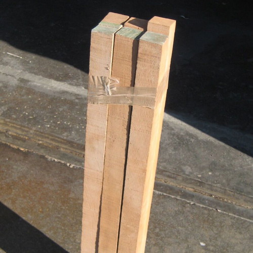 Ξυλεία ΙΡΟΚΟ σε καδρονάκια 50x50x880 χλστ, 17 τεμάχια σαν καινούργιο