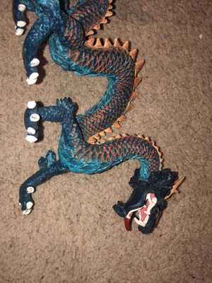 Chinese dragon figure used Plastoy