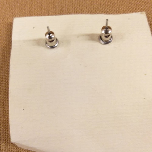 Key earrings new, metal stud
