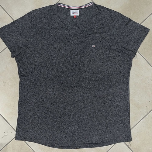 Tommy Jeans T-Shirt charcoal melange classic flag logo size XXL like new
