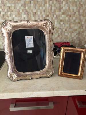 Silver frames used, set of 2 pieces
