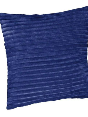 Σετ 2 διακοσμητικές θήκες 45x45 flannel κοτλέ μπλε καινούργιο