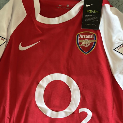 Arsenal Home Jersey 2003/04 Invincibles Henry #14 Large