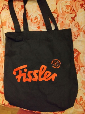 Tote bag Fissler πάνινη 36x34 cm καινούργιο, αρκετά χονδρό ύφασμα
