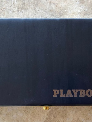 Playboy playing card set new in luxury soft case