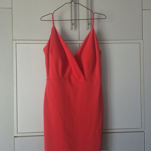 BSB Coral Red Mini Dress Size L Like New