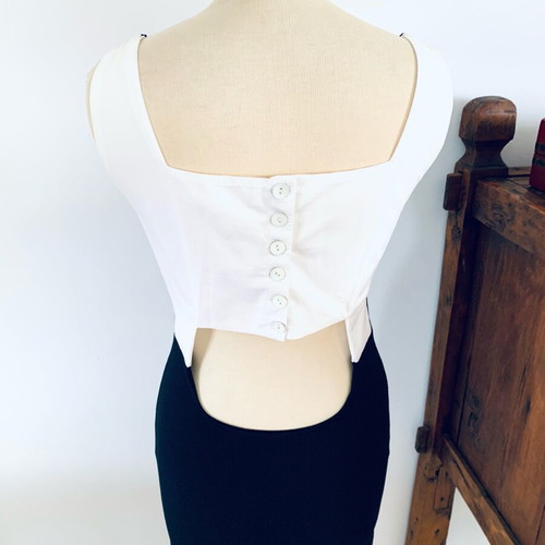 Ioanna Kourbela dress new, black and white, size M