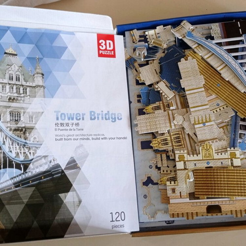 3D puzzle Tower Bridge used, 120 pieces