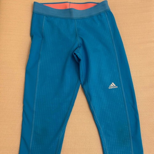Adidas 3/4 sports leggings turquoise like new